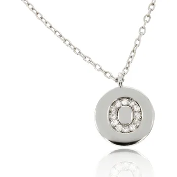 Řetízek Zlatnictví Helios Stříbrný náhrdelníček s písmenem O