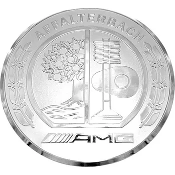 Znak automobilu Znak / Logo na volant AMG - stříbrný (chromový) (52mm) EIC-185