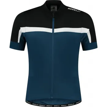 cyklistický dres Dres krátký pánský Rogelli COURSE modro/černo/ bílý Velikost: L
