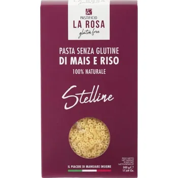 Pastificio La Rosa bezlepkové těstoviny Steline 500 g (Kukuřično-rýžové těstoviny bez lepku.)
