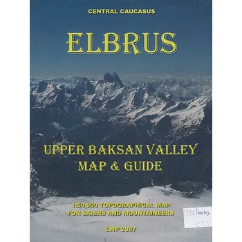 Stanfords Edward knihkupectví mapa Mount Elbrus, Baksan Valley 1:50 t.