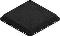 STANDARTPARK Plastový hranatý poklop 68 x 68 cm černý