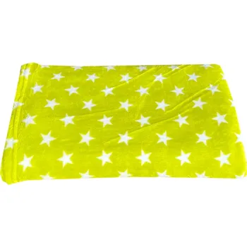 deka Numberoplus Mikroplyšová deka (150x200 cm) - Bílá hvězda