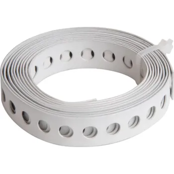 Tesařské kování ALBERTS Páska montážní děrovaná, bílá