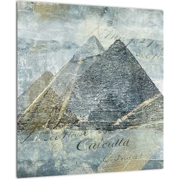 Obraz LuxusniObrazy.cz Obraz - Pyramidy v modrém filtru