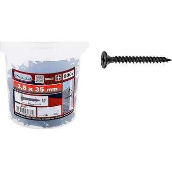 Vrut CONNEX Vruty do sádrokartónu s jemným závitem 3,5x35 mm, 500 ks