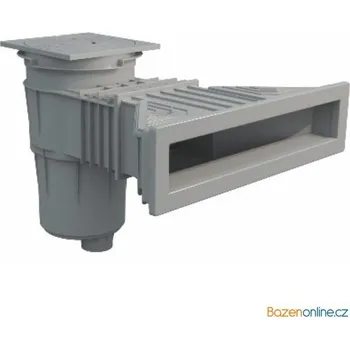 Superskimmer široký 17,5 l do fólie světle šedý, otvor 495x80 mm