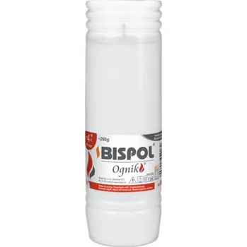 Svíčka Náplň do hřbitovní lampy OGNIK litý vosk 260g d5,5x18cm