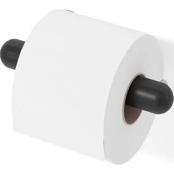 Sada koupelnových doplňků Černý nástěnný držák na toaletní papír z dubového dřeva Wireworks Yoku ID_1437901