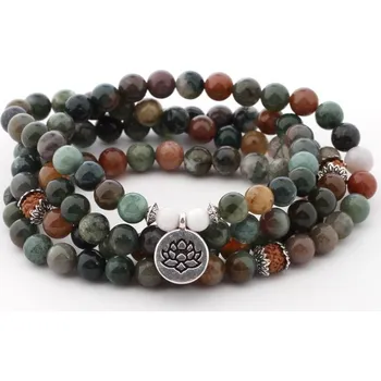 Souprava šperků Náramek mala indický achát a rudrakša