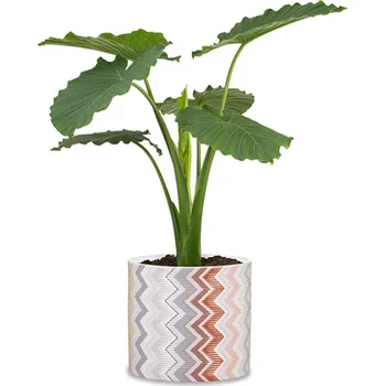 Květináč Scheurich Obal keramický Fashionista pr.12cm/828 barevné příčné klikyháky