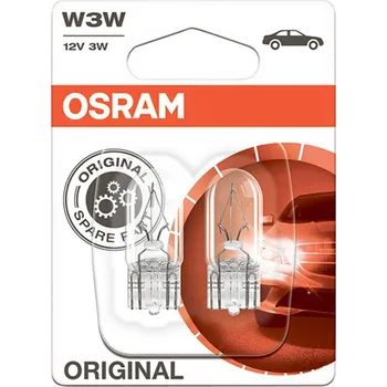 Autodoplněk OSRAM Autožárovka W3W 12V 3W, W2,1x9,5d 2ks