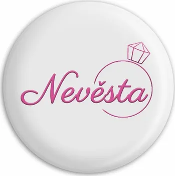 Placka Nevěsta s prstenem (Bílá)