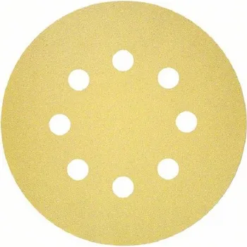 Příslušenství k brusce 50x Brusný kotouč do excentrické brusky Bosch C450 - 125mm, zr. 120, 8 otvorů (2608621743)