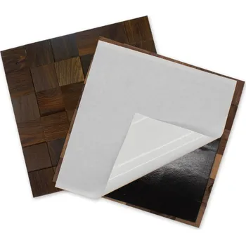 Obklad Wodewa VZOREK - DUB TABÁK 50 (50 x 50 mm) - NA SAMOLEPÍCÍM PODKLADU Broušený (olejovaný) - rozměr vzorku: 150 x 150 mm