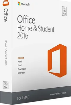 Microsoft Office Mac Home Student 2016 All Languages