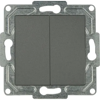 vypínač e2 elektro GmbH Vypínač ř. 6+6 šedá EQONE2