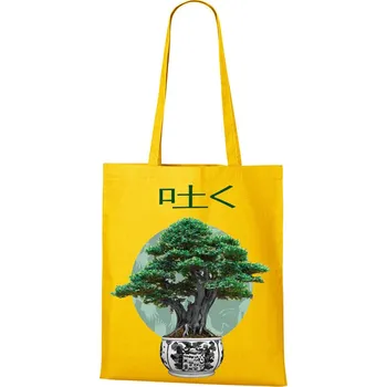 Plátěná tašká Bonsaj, Barva Žlutá, Velikost 40×45 cm, Canvas Nákupní taška Bezvatriko.cz 1213