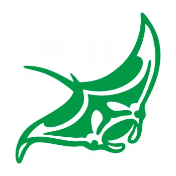 Samolepící dekorace SAMOLEPKA Rejnok manta 005 pravá (12 - zelená) NA AUTO, NÁLEPKA, FÓLIE, POLEP, TUNING, VLASTNÍ TEXT, TISK, AUTOSAMOLEPKY.cz, POLEPY, OBRÁZEK, LOGO, SAMOLEPKY