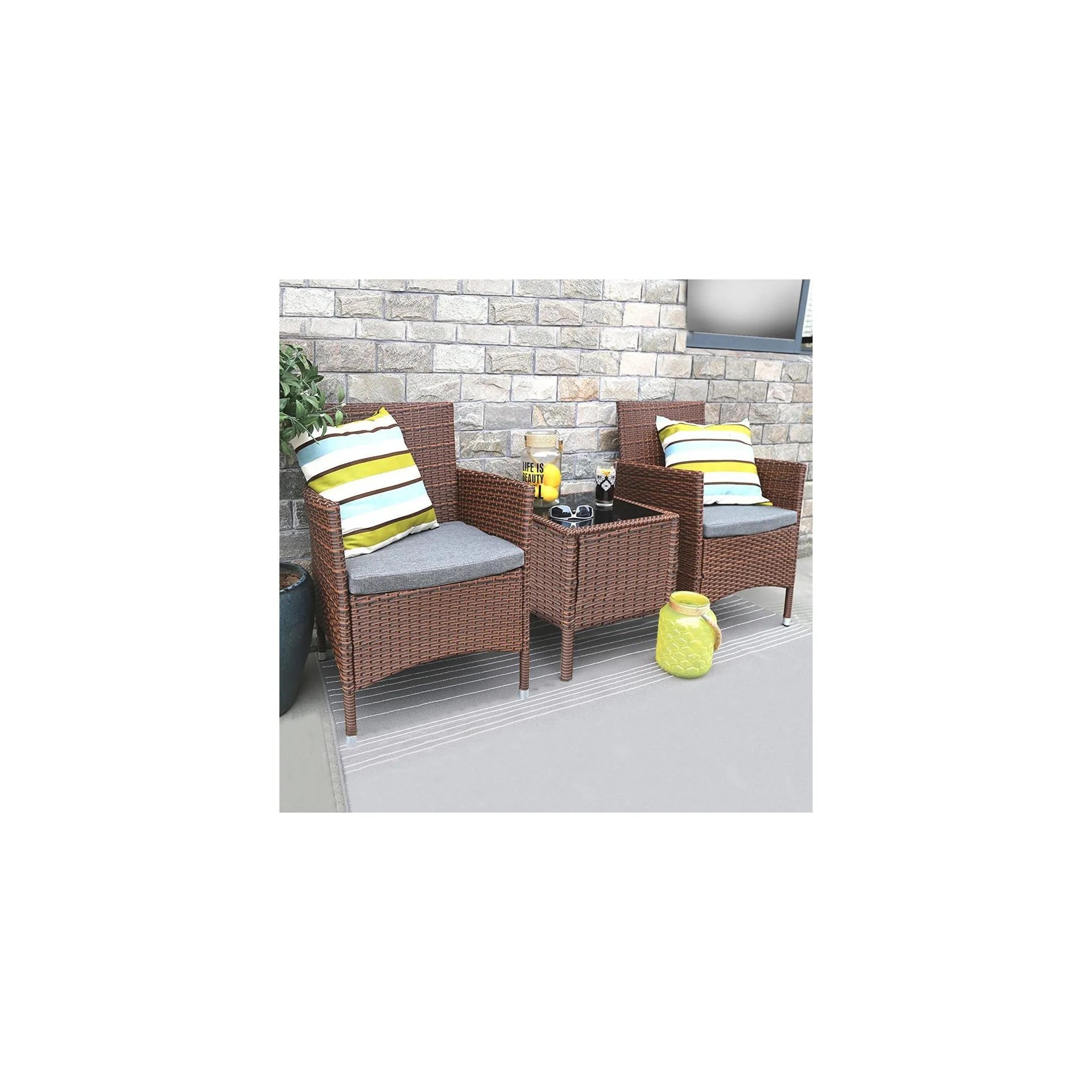 Fotografie 2 - Zahradní sestava Avenberg Rimini 1 + 2 hnědá