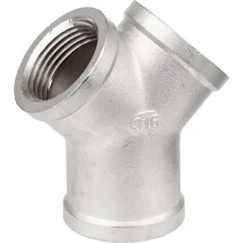 Fitinka Rozbočení Y nerezové závitové - vnitřní závity - NEREZ - INOX - rozdvojka - 5/4" TYP306