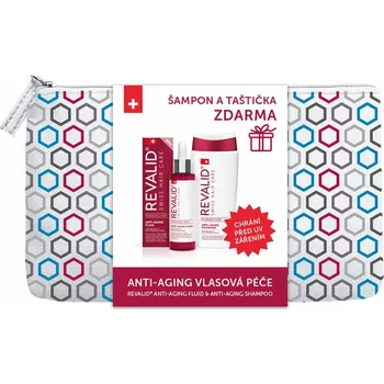 Kosmetická sada Ewopharma Revalid Anti-Aging vlasová péče set + taštička