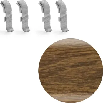 soklová lišta NOVÁK Spojka k soklové liště PVC dub Colorado 56x23 4ks NGTF81