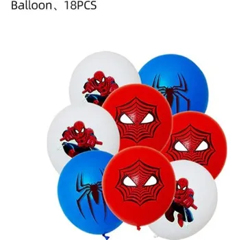 Narozeninová party dekorace s motivem Spiderman Varianta: SM - 18 ks latexových balonků