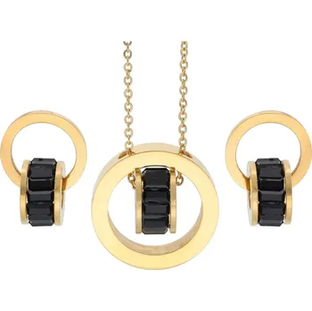 Souprava šperků Doria Set šperků z oceli zlatý K113