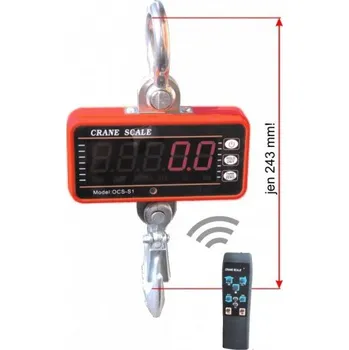 Průmyslová váha Format 1 OCS-S1 lehká závěsná váha 500 kg~1000 kg s velmi nízkou výškou - 500 kg, pouze váha