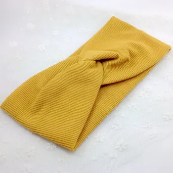 Turbanová čelenka MA 18335 Žlutá