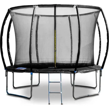 G21 Spacejump, 305 cm černá + ochranná síť + schůdky