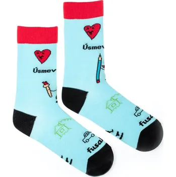 Dámské ponožky Dětské ponožky Úsměv jako dar Dětičky blankytné L (31 - 34)