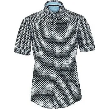 Pánská košile Casa Moda Comfort Fit popelínová modní tisk krátký rukáv vel. 48 - 56 (3XL - 7XL)...