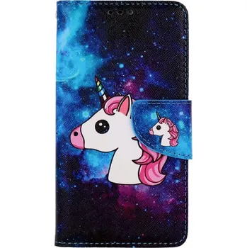 Pouzdro na mobilní telefon Pouzdro iPhone 13 knížkové Space Unicorn (kryt neboli obal na iPhone 13)