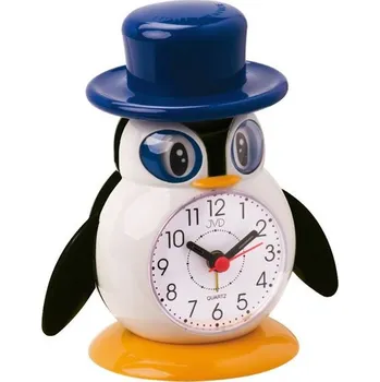 Budík Dětský budík JVD SR52. 5 - tučňák s kloboukem