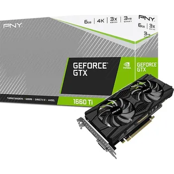 PNY GeForce GTX 1660 Ti 6 GB Dual Fan (VCG1660T6DFPPB-O) Grafická karta PNY GeForce GTX 1660 Ti 6 GB Dual Fan (VCG1660T6DFPPB-O)