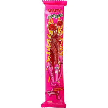Cukrovinka Bebeto Pendrek sour sticks 35g - Jahoda