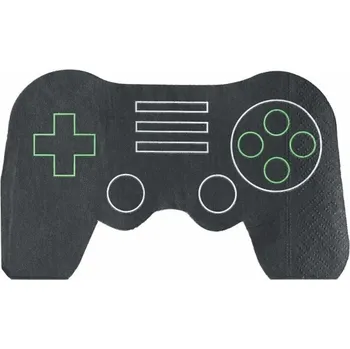 Papírový ubrousek Ginger Ray Game party Ovladač - Ubrousky papírové 16,5 x 16,5 cm 16 ks