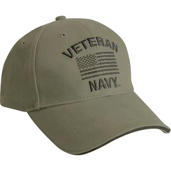 Čepice ROTHCO Čepice baseball VETERAN NAVY s US vlajkou ZELENÁ