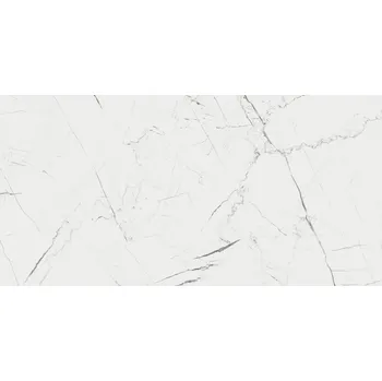 Dlažba Marmo thassos mat - dlaždice rektifikovaná 79,7x159,7 bílá matná 163851