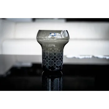 Váza Skleněná váza, Květná 1794, Cosmopolitan grey 18 cm