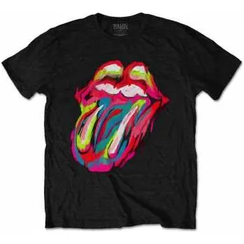 Pánské tričko Merch The Rolling Stones: Tričko Sixty Brushstroke Tongue XL 2022