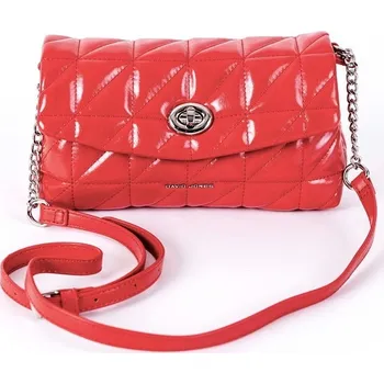 Kabelka Moderní malá červená crossbody kabelka David Jones 6719-1A