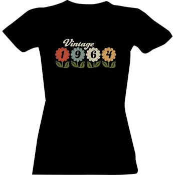 Dámské tričko Tričko s potiskem 1964 - kytky dámské