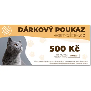 Dárkový potravinový koš Ekomazlicek.cz Dárkový poukaz 500 Kč
