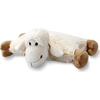 Dekorativní polštářek Wooline Plyšový polštářek ovečka s kopýtky 43x35 cm