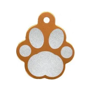 psí známka Psí známka Packa velká růžové zlato 32x36 mm