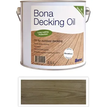 barva a nátěr na dřevo BONA Decking Oil - olej pro impregnaci a ochranu dřeva v exteriéru Odstín: Teak, Velikost balení: 2.5 l