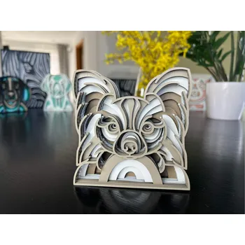 Vsepropejska Mandala Papillon dekorace na stůl Barva: Béžová, Rozměr (cm): 11,5 x 11,5, Druh: Kartonová